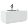 Table basse avec lumières LED blanc 90x50x40 cm 582054582054