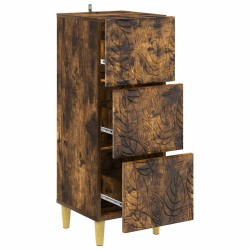 Armoire à tiroirs Chêne fumé 33 x 34,5 x 90 cm 582060582060