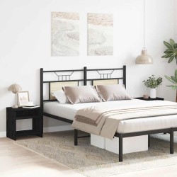 Tables de chevet 2pcs chêne noir 40x30x40cm bois d'ingénierie 582065582065
