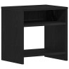 Tables de chevet 2pcs chêne noir 40x30x40cm bois d'ingénierie 582065582065