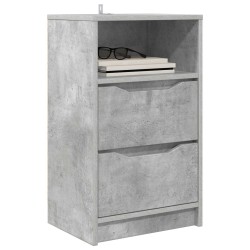 Tables de chevet avec tiroir 2 pcs Gris béton 40 x 30 x 467 cm 582066582066