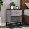 Table de chevet sonoma gris 40x31x50 cm bois d'ingénierie 582070582070