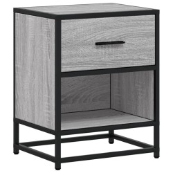 Table de chevet sonoma gris 40x31x50 cm bois d'ingénierie 582070582070