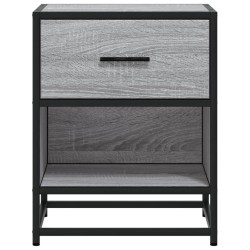 Table de chevet sonoma gris 40x31x50 cm bois d'ingénierie 582070582070