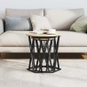 Table basse 2 pcs Chêne Sonoma Bois d'ingénierie et acier 582071582071