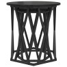 Table basse 2 pcs Chêne noir Bois d'ingénierie et acier 582073582073