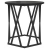 Table basse 2 pcs Chêne noir Bois d'ingénierie et acier 582073582073