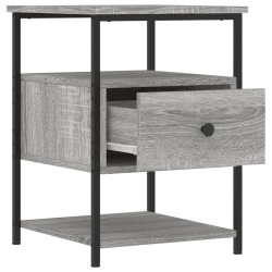 Tables de chevet 2 pcs sonoma gris 40x42x56cm bois d'ingénierie 582074582074