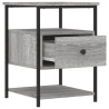 Tables de chevet 2 pcs sonoma gris 40x42x56cm bois d'ingénierie 582074582074
