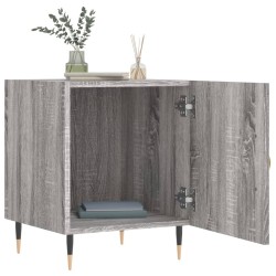 Tables de chevet 2 pcs sonoma gris 40x40x50cm bois d'ingénierie 582075582075