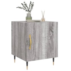 Tables de chevet 2 pcs sonoma gris 40x40x50cm bois d'ingénierie 582075582075