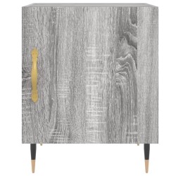Tables de chevet 2 pcs sonoma gris 40x40x50cm bois d'ingénierie 582075582075