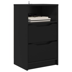 Tables de chevet 2 pcs Noir 40 x 30 x 467 cm Bois d'ingénierie 582076582076
