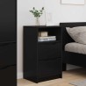 Tables de chevet 2 pcs Noir 40 x 30 x 467 cm Bois d'ingénierie 582076582076