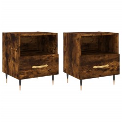 Tables de chevet 2pcs chêne fumé 40x35x47,5cm bois d’ingénierie 582077582077