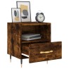 Tables de chevet 2pcs chêne fumé 40x35x47,5cm bois d’ingénierie 582077582077