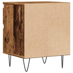 Tables de chevet 2 pcs vieux bois 40x35x50 cm bois d’ingénierie 582078582078