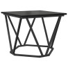 Table basse 3 pcs Chêne noir Bois d'ingénierie et acier 582079582079