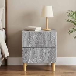 Table de chevet Sonoma gris 43 x 34,5 x 48 cm Bois d'ingénierie 582080582080