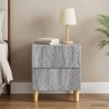 Table de chevet Sonoma gris 43 x 34,5 x 48 cm Bois d'ingénierie 582080582080