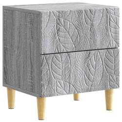Table de chevet Sonoma gris 43 x 34,5 x 48 cm Bois d'ingénierie 582080582080