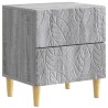 Table de chevet Sonoma gris 43 x 34,5 x 48 cm Bois d'ingénierie 582080582080