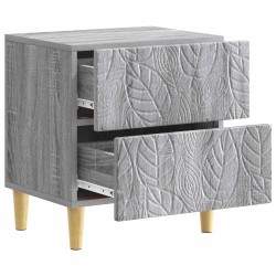 Table de chevet Sonoma gris 43 x 34,5 x 48 cm Bois d'ingénierie 582080582080
