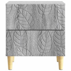 Table de chevet Sonoma gris 43 x 34,5 x 48 cm Bois d'ingénierie 582080582080