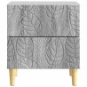 Table de chevet Sonoma gris 43 x 34,5 x 48 cm Bois d'ingénierie 582080582080