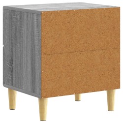 Table de chevet Sonoma gris 43 x 34,5 x 48 cm Bois d'ingénierie 582080582080