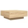 Table basse avec lumières LED chêne sonoma 80x80x31 cm 582083582083