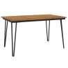 Table de jardin avec pieds épingle à cheveux 140x80x75cm acacia 582085582085