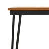 Table de jardin avec pieds épingle à cheveux 140x80x75cm acacia 582085582085