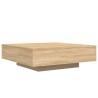 Table basse avec lumières LED chêne sonoma 100x100x31 cm 582087582087