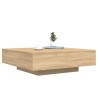 Table basse avec lumières LED chêne sonoma 100x100x31 cm 582087582087