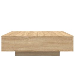 Table basse avec lumières LED chêne sonoma 100x100x31 cm 582087582087