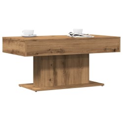 Table basse artisanale en chêne massif 96 x 50 x 45 cm 582089582089