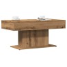 Table basse artisanale en chêne massif 96 x 50 x 45 cm 582089582089