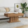 Table basse artisanale en chêne massif 96 x 50 x 45 cm 582089582089
