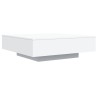 Table basse avec lumières LED blanc 100x100x31 cm 582090582090