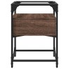 Table de chevet chêne marron 40x40x55 cm bois d’ingénierie 582094582094