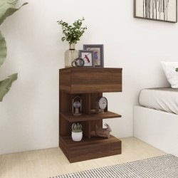 Table de chevet Chêne marron 40x35x65 cm Bois d'ingénierie 582095582095