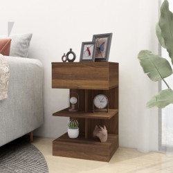 Table de chevet Chêne marron 40x35x65 cm Bois d'ingénierie 582095582095