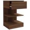 Table de chevet Chêne marron 40x35x65 cm Bois d'ingénierie 582095582095