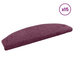 Tapis d'escalier auto-adhésifs 15 pcs Violet foncé 582097582097