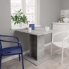 Table à manger Gris béton 80x80x75 cm bois d'ingénierie 582098582098