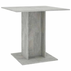 Table à manger Gris béton 80x80x75 cm bois d'ingénierie 582098582098