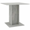 Table à manger Gris béton 80x80x75 cm bois d'ingénierie 582098582098