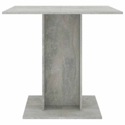 Table à manger Gris béton 80x80x75 cm bois d'ingénierie 582098582098