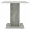 Table à manger Gris béton 80x80x75 cm bois d'ingénierie 582098582098